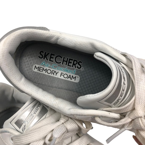 Skechers Memory Foam White Sneakers size 8 - Picture 4 of 10